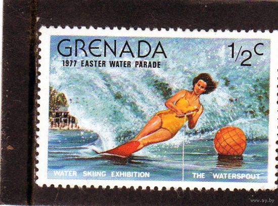 Гренада.Ми-832.Водные лыжи.Водный праздник.1977.