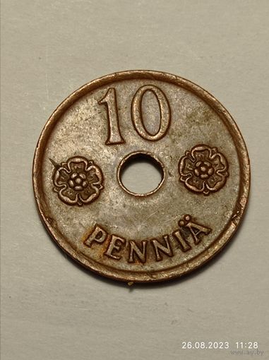 Финляндия 10 пенни 1942  Года .