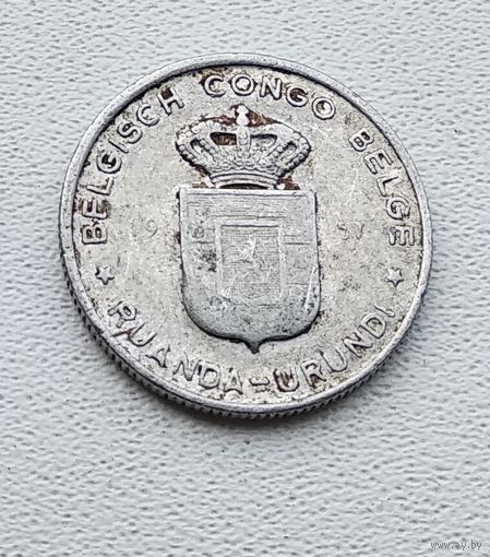 Руанда-Урунди 1 франк, 1957 7-12-12