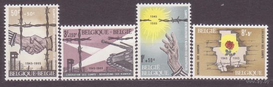 Бельгия 1965 Mi# 1389 Юбилей освобождения от фашизма концлагеря **/ДЕК
