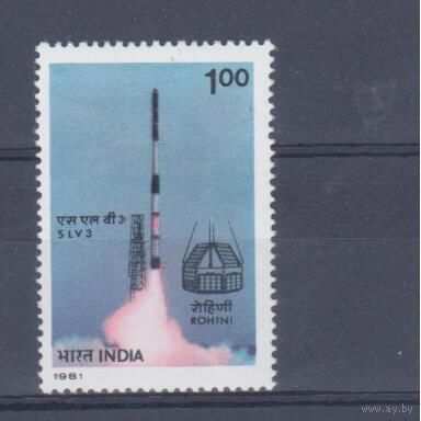 [166] Индия 1981. Космос. Одиночный выпуск. MNH