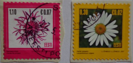 Эстония.2007.цветы.стандарт
