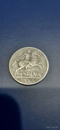 Испания 10 сантимов 1945