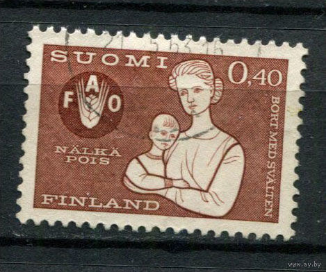 Финляндия - 1963 - Борьба против голода - [Mi. 569] - полная серия - 1 марка. Гашеная.  (Лот 216AM)