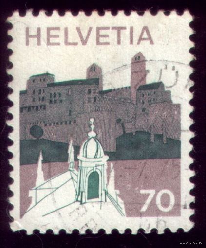 1 марка 1973 год Швейцария 1011