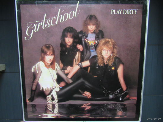 GIRLSCHOOL - Play Dirty 83 Bronze England EX/VG
