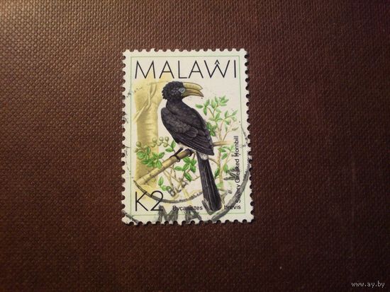 Малави 1988 г.Серебрянокрылый калао./47а/