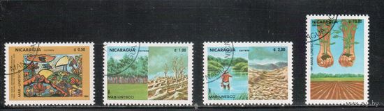 Никарагуа-1984,(Мих.2535-2538) гаш.,  Природа (полная серия)
