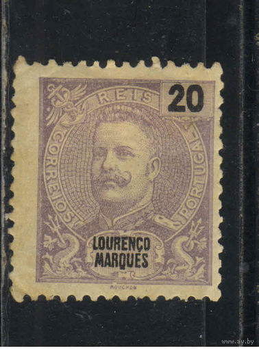 Португалия Колонии Мозамбик Лоренцо Маркеш 1898 Карл I Стандарт #36*