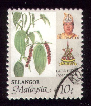 1 марка 1986 год Малайзия Селангор 132