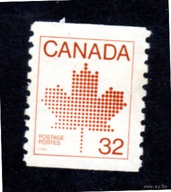 Канада.Ми-864. Кленовый лист. Серия:1981-84 (эмблема кленового листа).
