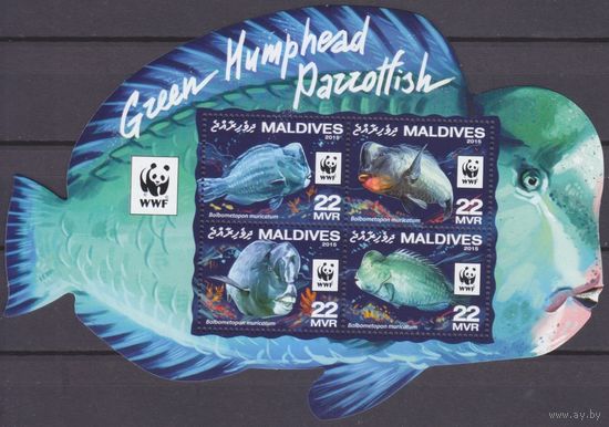 2015 Мальдивские острова 6200-6203KL WWF / Морская фауна 11,00 евро