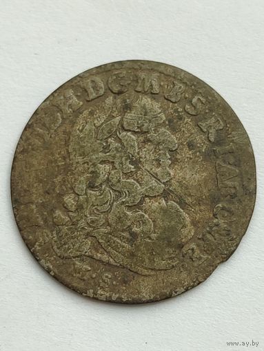 Пруссия. Фридрих Вильгельм I. Шесть грошей (Шостак) 1681 год.