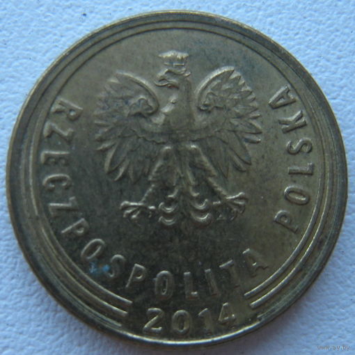 Польша 1 грош 2014 г.
