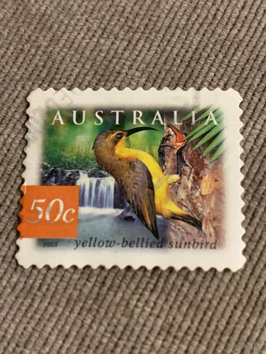 Австралия 2003. Птицы. Yellow bellies-sunbird. Марка из серии