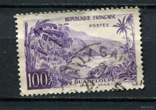 Франция - 1959 - Река (Гваделупа) 100Fr - [Mi.1234] - 1 марка. Гашеная.  (LOT C33)