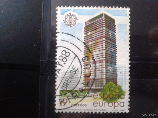 Испания 1987 Европа, архитектура, здание банка