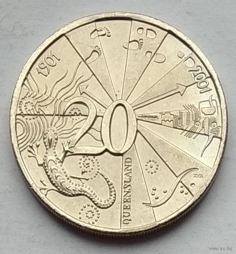 Австралия 20 центов 2001 г. Квинсленд