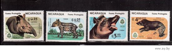 Никарагуа-1984 (Мих.2549-2552) , ** , Фауна, (полная серия)