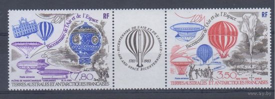 [776] Французская Антарктика 1984. Авиация.Воздушные шары,дирижабли. СЕРИЯ MNH