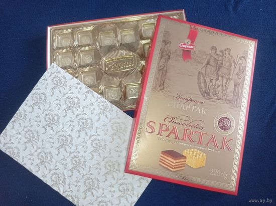Коробка от конфет, коробка от шоколадных конфет Спартак. Лот 159