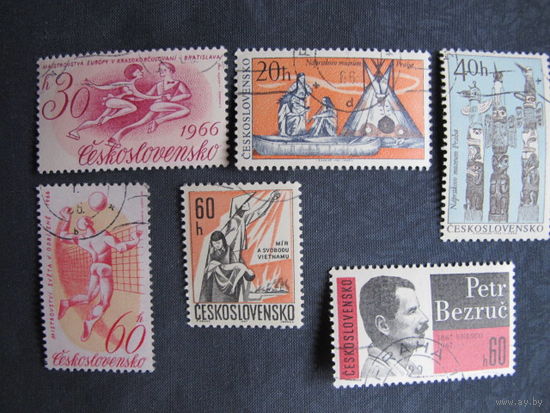 Лот марок ЧССР (1966-67 гг.)
