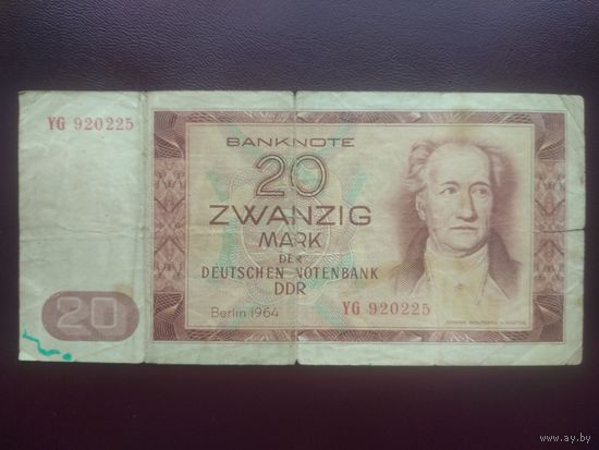 ГДР 20 марок 1964