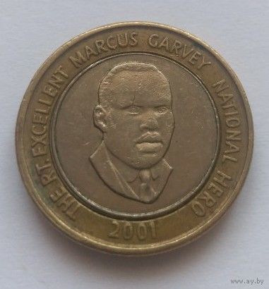 Ямайка, 20 долларов, 2001 года