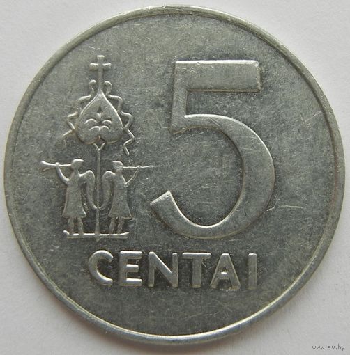 Литва 5 центов 1991