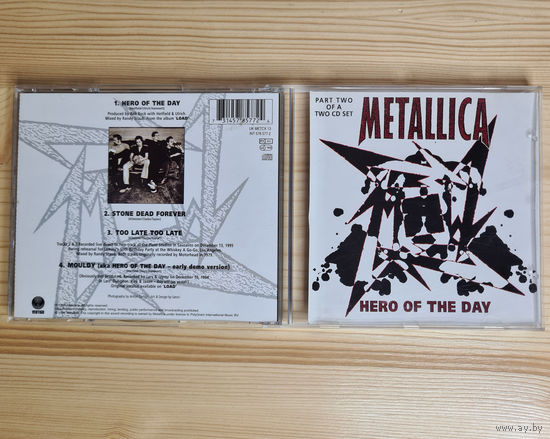 Metallica - Hero Of The Day (CD, UK & Europe, 1996, лицензия) Part 2 of a 2 CD set MADE IN GERMANY