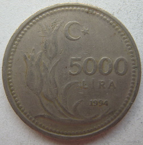 Турция 5000 лир 1994 г. Цена за 1 шт. (gl)