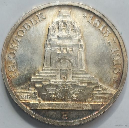 3 марки 1913 Саксония