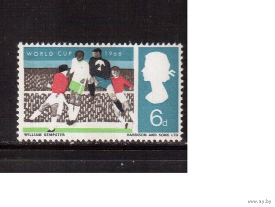 Англия-1966 (Мих.424) , * (сл. от накл.) , ЧМ по футболу