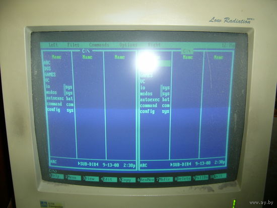 Монитор VGA 90-е годы, Low radiation 640x480