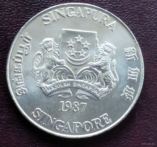 Сингапур 10 долларов, 1987 Год кролика