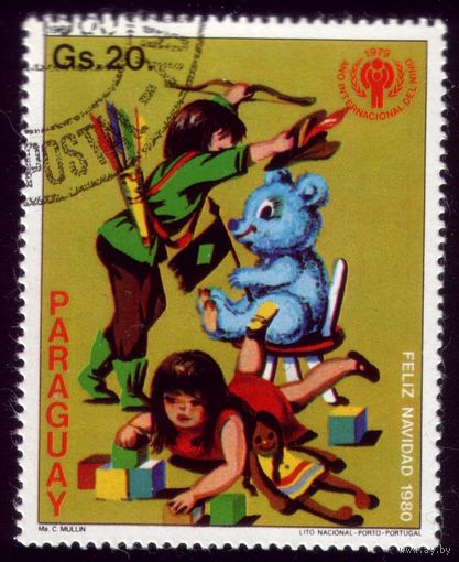 1 марка 1980 год Парагвай Год ребёнка 3310