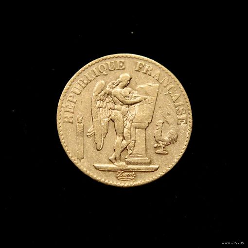 20 франков 1876. Франция, Мари Эдм Патрис