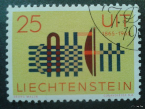 Лихтенштейн 1965 100 лет ITU