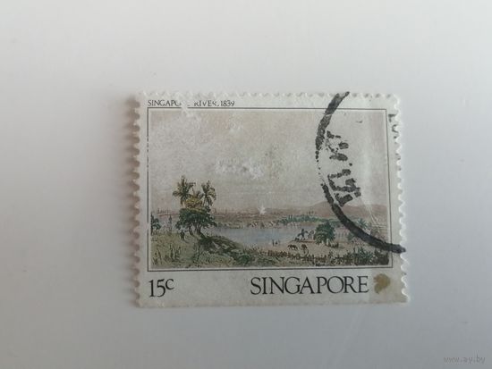 Сингапур 1990. Картины с видами Сингапура