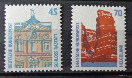 Германия, ФРГ 1990 г. Mi.1406-1407 полная серия MNH