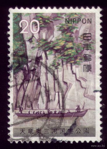 1 марка 1973 год Япония Национальный парк 1187