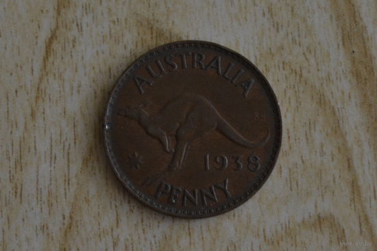 Австралия 1 пенни 1938(первый год)