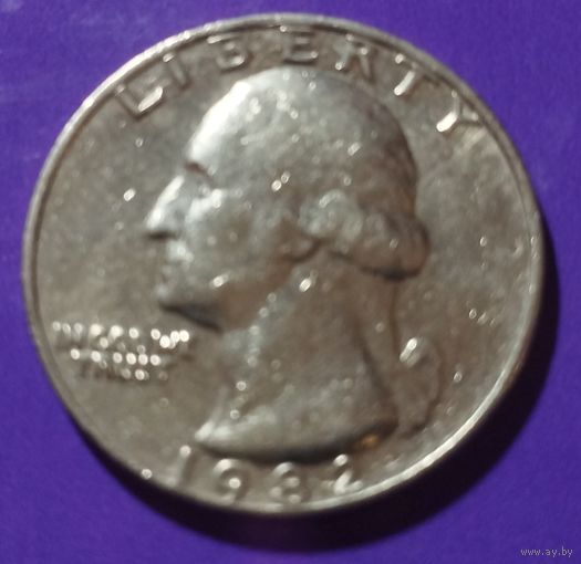 25 центов 1982  США Квотер