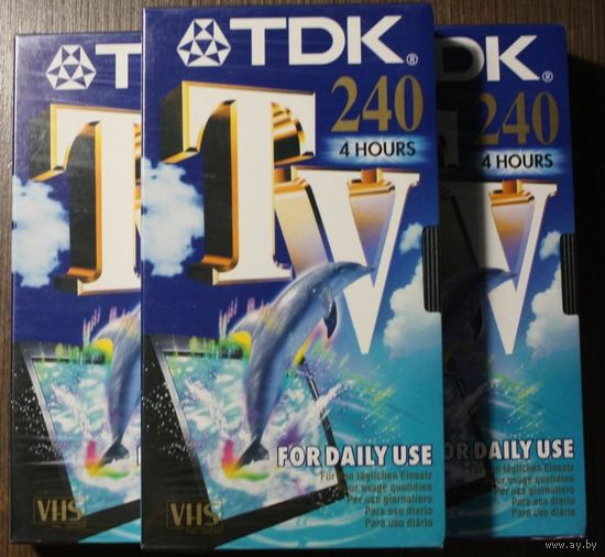 Видеокассета новая VHS TDK 240