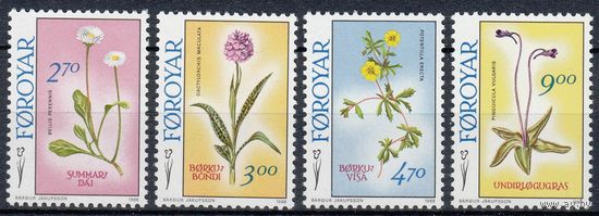 1988 Фарерские острова 162-165 Цветы 9,00 евро