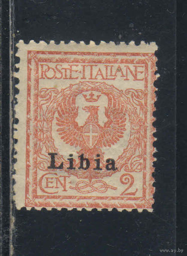 Италия Колонии Ливия 1912 Герб Надп  #2**
