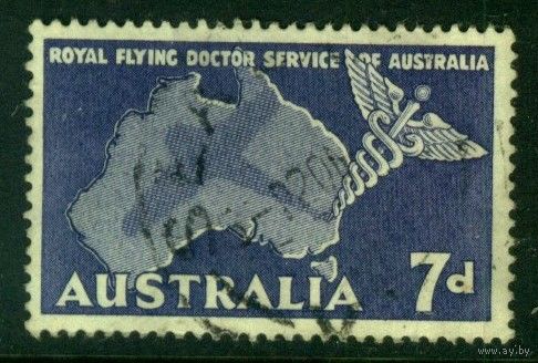 Австралия 1957 Mi# 278 Королевская служба летающих врачей Австралии. Гашеная (AU04)