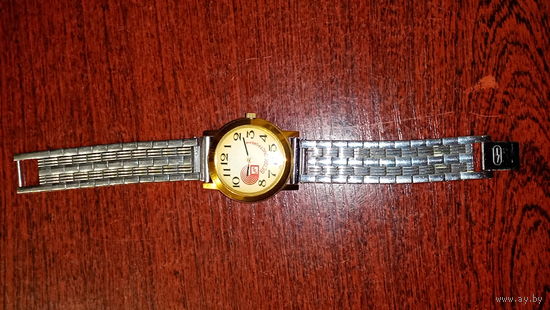 Часы юбилейные подарочные "Белпромстройбанк", 90-е года