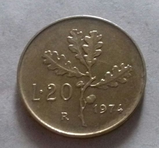 20 лир, Италия 1974 г.