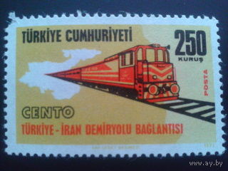 Турция 1971 поезд Mi-1,6 евро